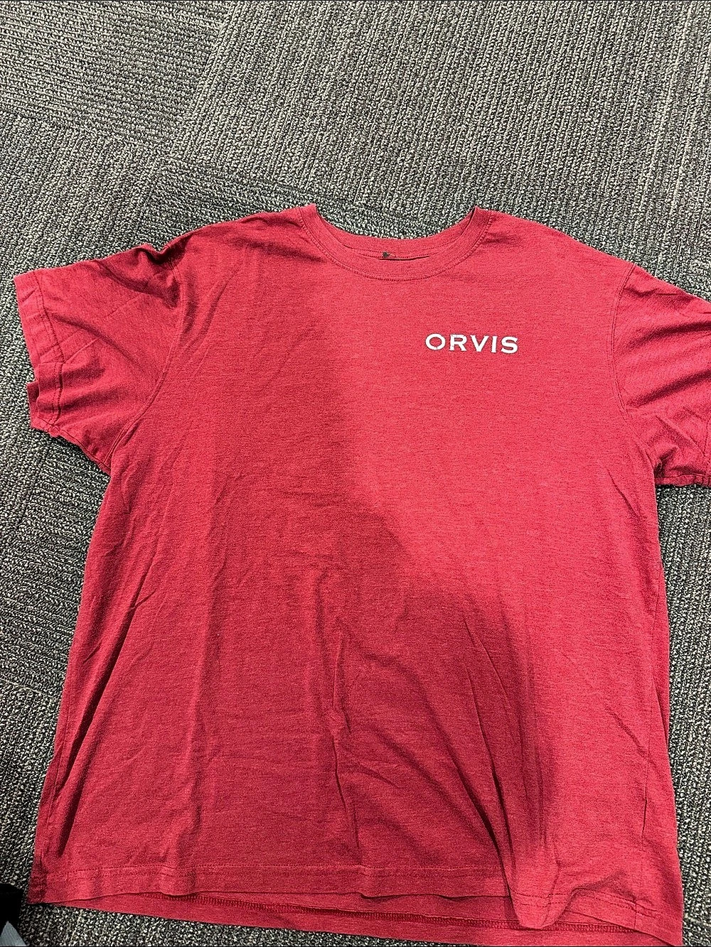 Orvis Classic Collection Logo T-Shirt Men's Red Short Sleeve Tee XL